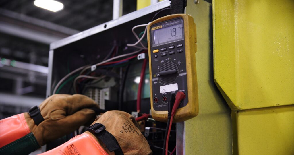 Electrical panel with meter